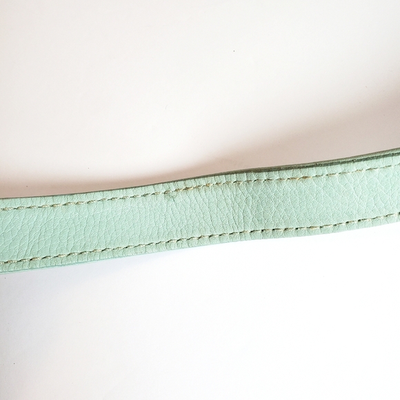 Vintage Coach Sea Foam Blue Pebble Leather Sonoma Bucket Bag #4907 - Picture 10 of 11